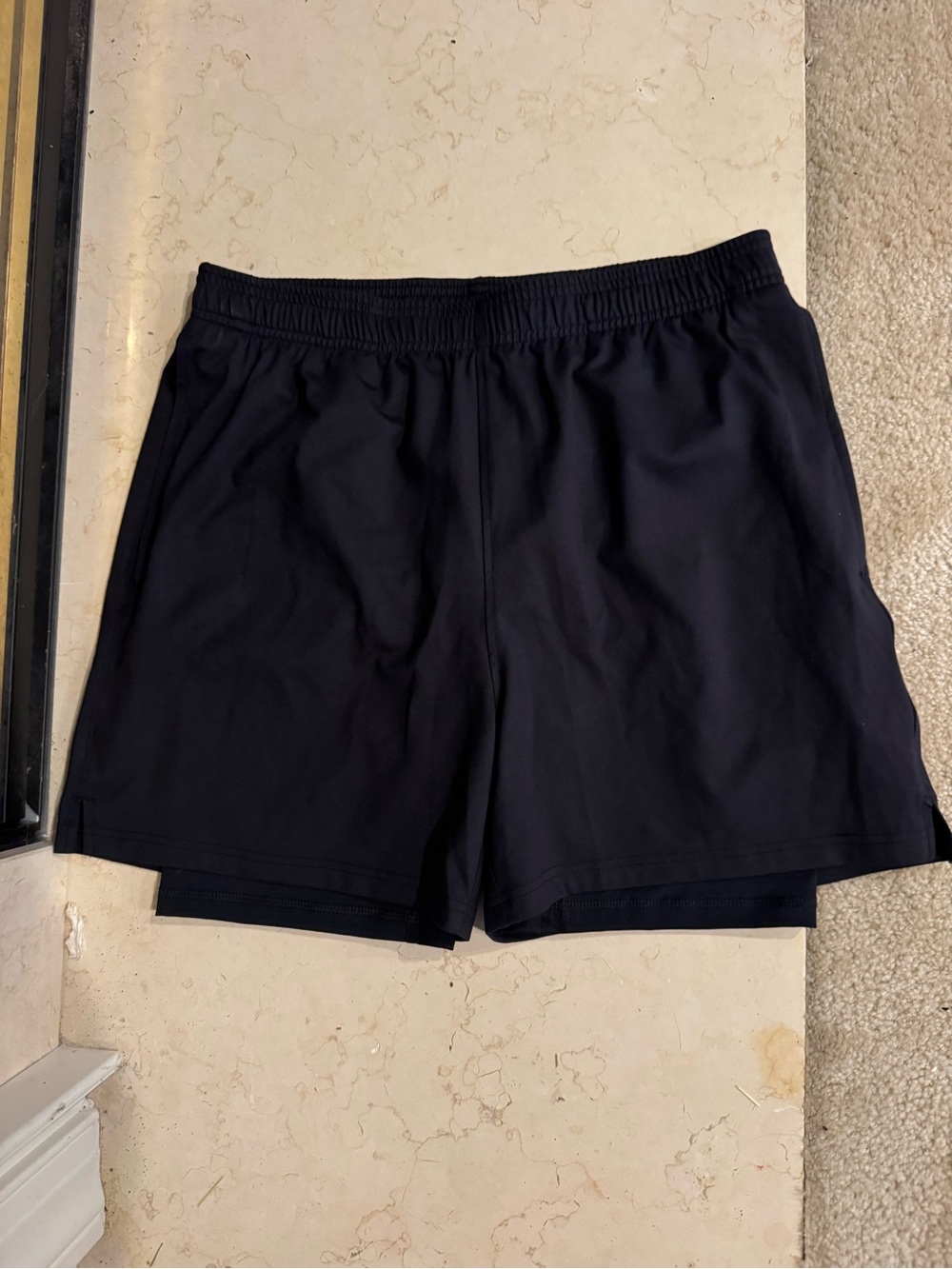 NWOT Hanes Moves mens workout shorts, black, medium